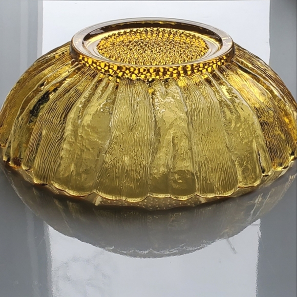 10"๐ป"Country Garden"๐ป Honey Gold ๐ป Bowl by Anchor Hocking - Picture 9 of 9